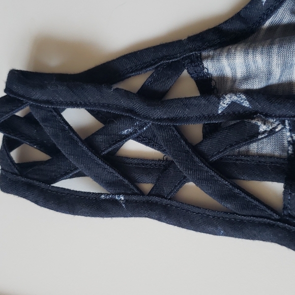 Womwn's Navy Tank-Top Perfect for July 4th! - Picture 2 of 4